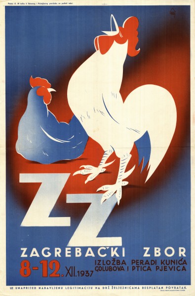 Zagrebački zbor. Plakat 1937. godine